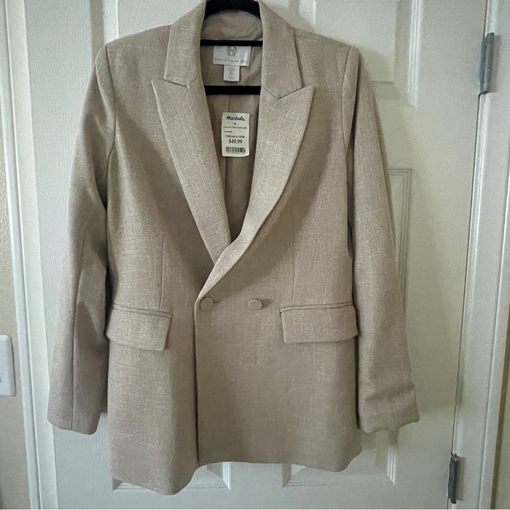 House of Harlow Beige Blazer Jacket